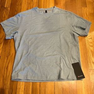 Lululemon Relaxed Fit Train Short Sleeve T-shirt Large Light-blue